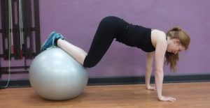 Stability Ball Leg Tucks