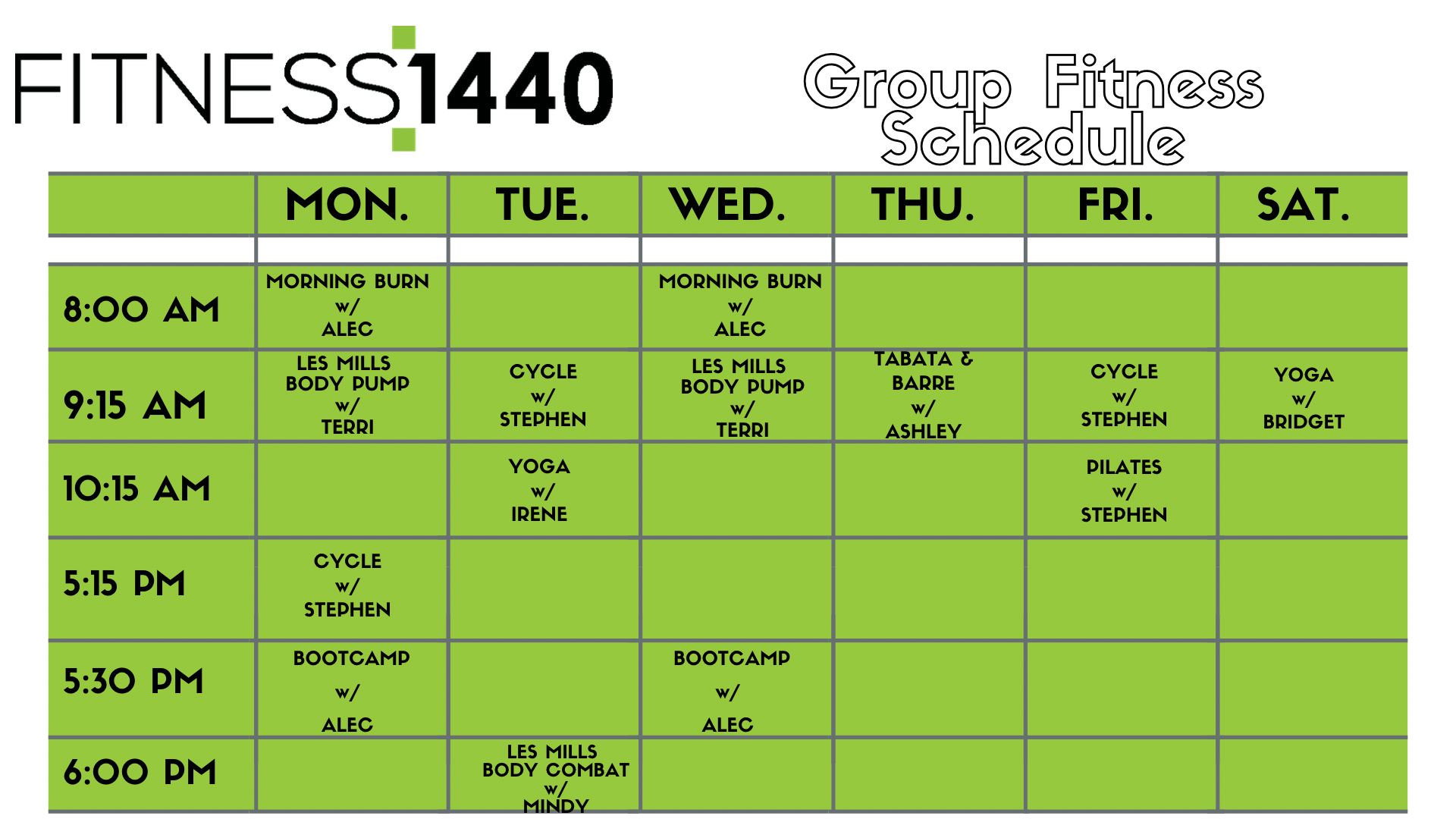 Class Schedule Fitness 1440 Fredericksburg VA 24 Hour Gym And Gym 