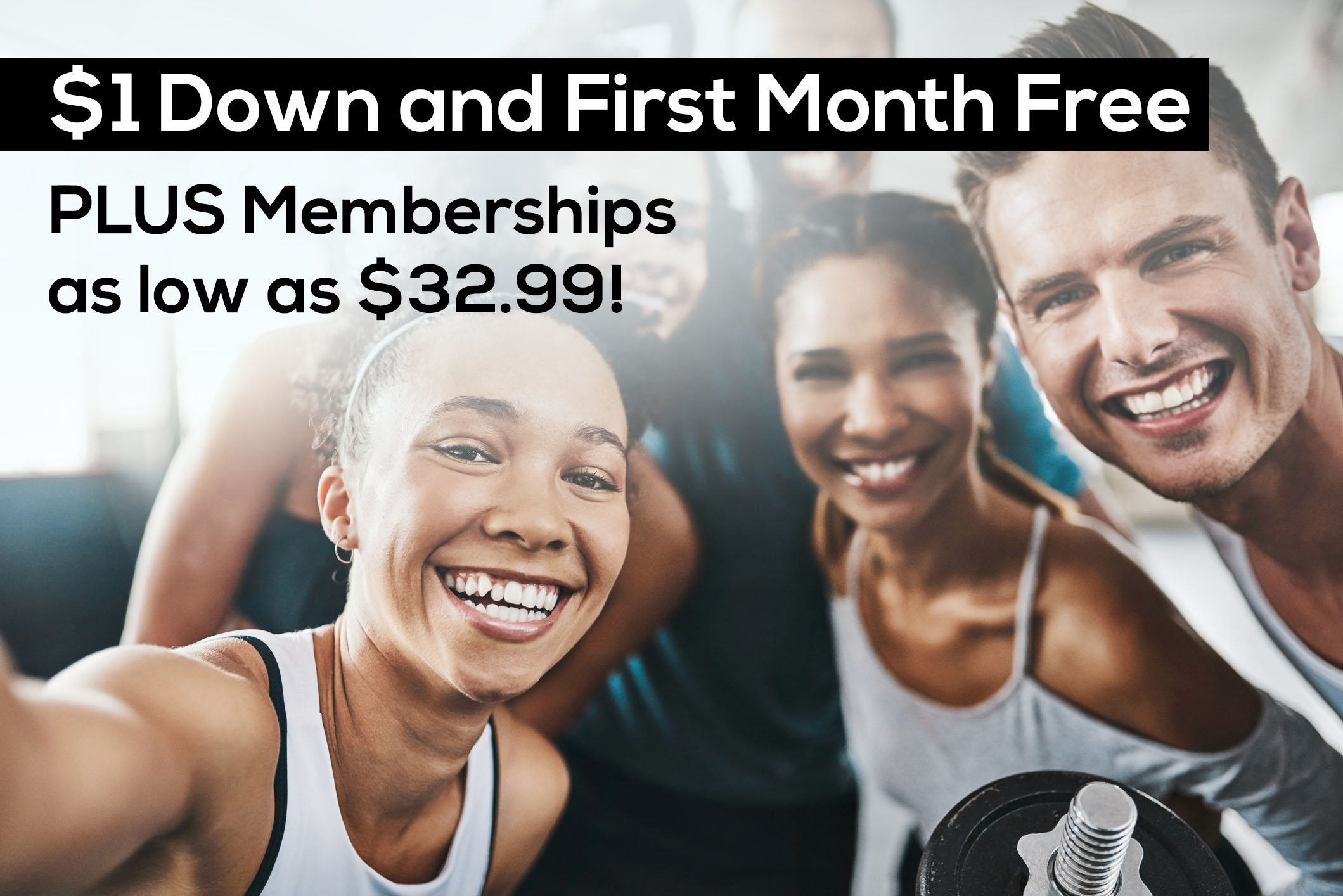 1 Down And First Month Free - Fitness1440