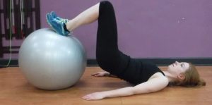 Stability Ball Leg Curls